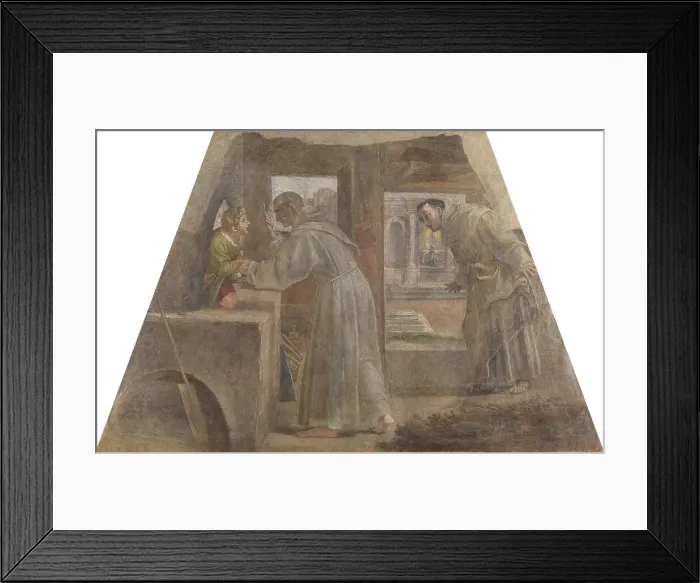 Framed Print : San Diego de Alcalá rescues the sleeping child, 1604-1605. Creator: Albani; Francesco (1578-1660) Framed Print : San Diego de Alcalá rescues the sleeping child, 1604-1605. Creator: Albani; Francesco (1578-1660)