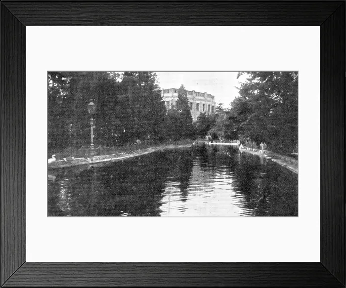 Framed Print : The lost paradise of a fallen sultan: the Park and Lake at Yildiz Kiosk, 1909. Creator: Unknown Framed Print : The lost paradise of a fallen sultan: the Park and Lake at Yildiz Kiosk, 1909. Creator: Unknown