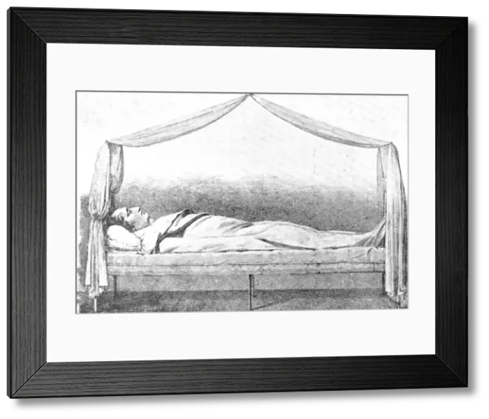 Framed Print : The Dead Lion: the body of Napoleon at Longwood, 1909. Creator: Unknown Framed Print : The Dead Lion: the body of Napoleon at Longwood, 1909. Creator: Unknown