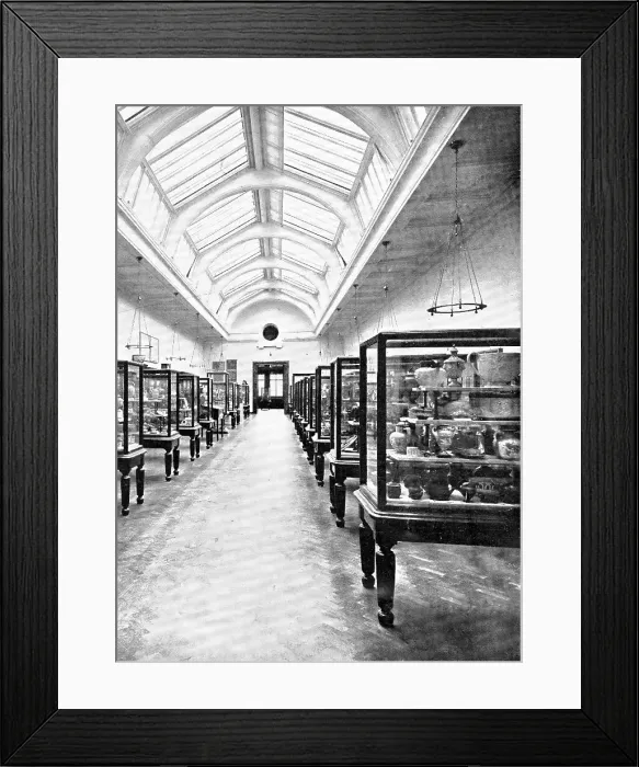 Framed Print : The Victoria and Albert Museum: in the ceramic section... 1909. Creator: Clarke & Hyde Framed Print : The Victoria and Albert Museum: in the ceramic section... 1909. Creator: Clarke & Hyde