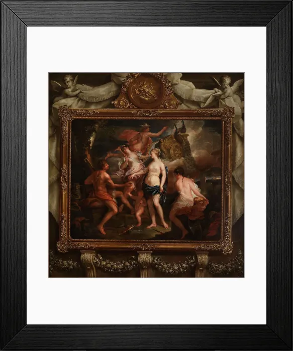 Framed Print : The Judgement of Paris, 1710. Creator: Raoux; Jean (1677-1734) Framed Print : The Judgement of Paris, 1710. Creator: Raoux; Jean (1677-1734)