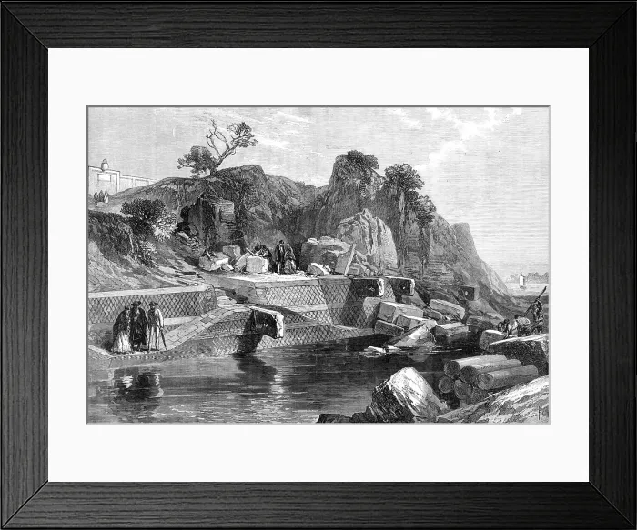 Framed Print : The Marmorata, on the Tiber, the ancient port of Rome, 1870. Creator: RCH Framed Print : The Marmorata, on the Tiber, the ancient port of Rome, 1870. Creator: RCH