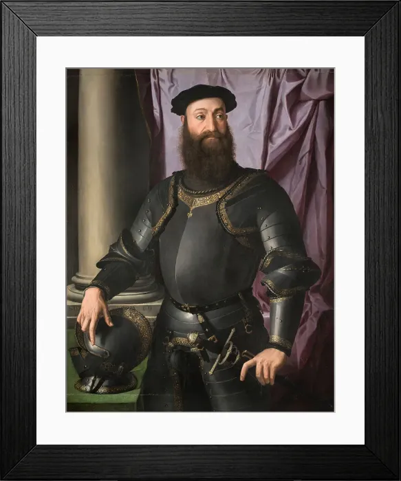 Framed Print : Portrait of Stefano IV Colonna di Palestrina, 1546. Creator: Bronzino; Agnolo (1503-1572) Framed Print : Portrait of Stefano IV Colonna di Palestrina, 1546. Creator: Bronzino; Agnolo (1503-1572)