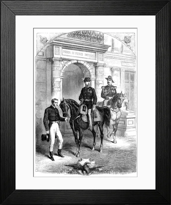 Framed Print : The Prince Imperial and his governor, 1870. Creator: Unknown Framed Print : The Prince Imperial and his governor, 1870. Creator: Unknown