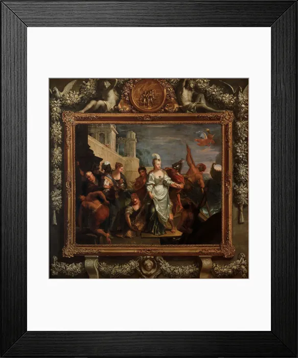Framed Print : Paris abducting Helen, 1708-1710. Creator: Raoux; Jean (1677-1734) Framed Print : Paris abducting Helen, 1708-1710. Creator: Raoux; Jean (1677-1734)