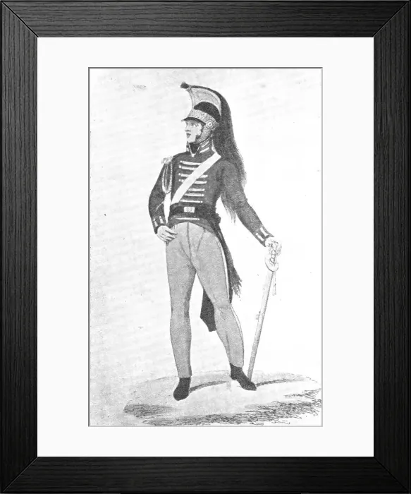 Framed Print : Officer, 2nd Regiment of the Life Guards, 1812, (1909). Creator: Unknown Framed Print : Officer, 2nd Regiment of the Life Guards, 1812, (1909). Creator: Unknown