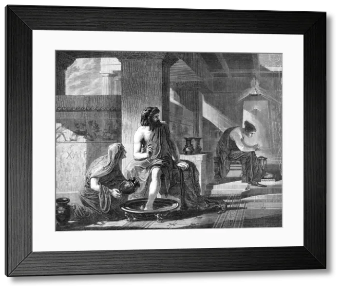 Framed Print : The Royal Academy Gold Medal Picture: Ulysses and the Nurse, by F. Trevelyan Goodall, 1870. Creator: William Hollidge Framed Print : The Royal Academy Gold Medal Picture: Ulysses and the Nurse, by F. Trevelyan Goodall, 1870. Creator: William Hollidge