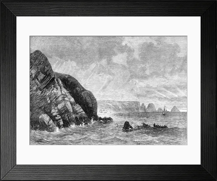 Framed Print : Scene of the wreck of the Gorgone, French man-of-war, 1870. Creator: Unknown Framed Print : Scene of the wreck of the Gorgone, French man-of-war, 1870. Creator: Unknown