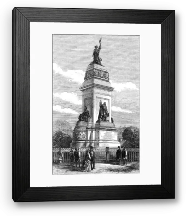 Framed Print : Monument of King William I. of Holland, at The Hague, 1870. Creator: W. G. M Framed Print : Monument of King William I. of Holland, at The Hague, 1870. Creator: W. G. M