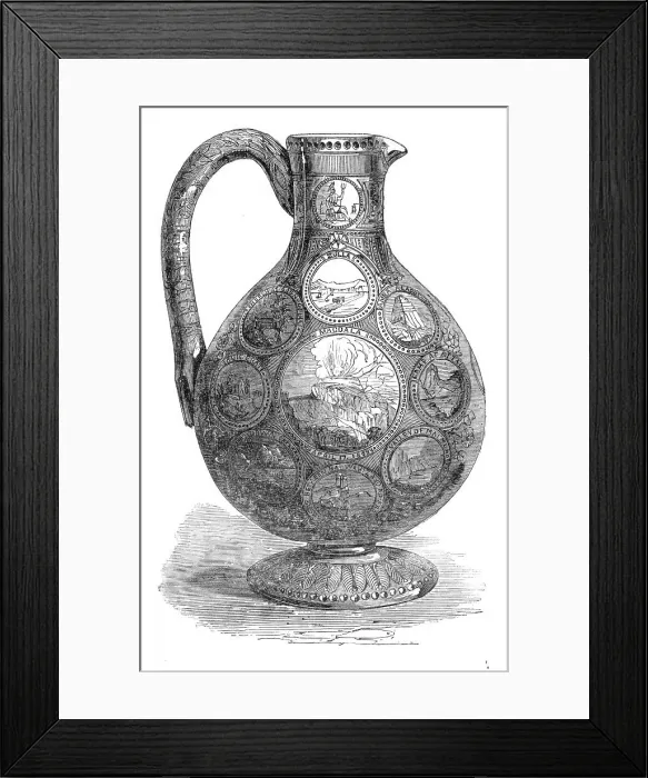 Framed Print : Jug presented to the 4th (Kings Own) Regiment, 1870. Creator: Unknown Framed Print : Jug presented to the 4th (Kings Own) Regiment, 1870. Creator: Unknown