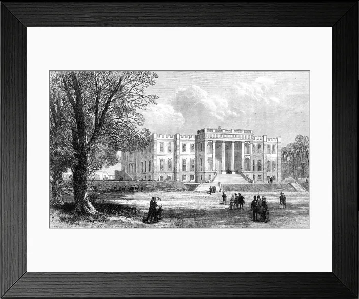 Framed Print : Kimbolton Castle, Huntingdonshire, the seat of the Duke of Manchester, 1870. Creator: Unknown Framed Print : Kimbolton Castle, Huntingdonshire, the seat of the Duke of Manchester, 1870. Creator: Unknown