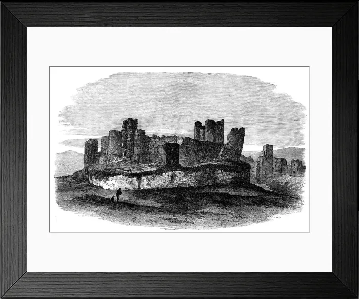Framed Print : Royal Archaeological Institute in Wales: Caerphilly Castle, 1871. Creator: Unknown Framed Print : Royal Archaeological Institute in Wales: Caerphilly Castle, 1871. Creator: Unknown