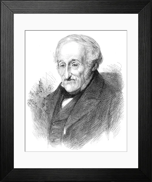 Framed Print : Sir Francis Ronalds, inventor of an electric telegraph, 1870. Creator: Unknown Framed Print : Sir Francis Ronalds, inventor of an electric telegraph, 1870. Creator: Unknown