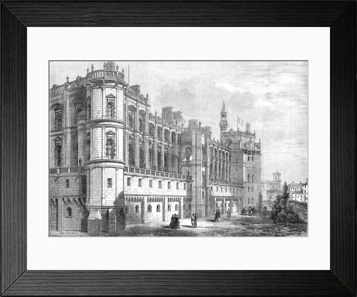 Framed Print : Chateau of St. Germain-en-Laye, 1870. Creator: Unknown Framed Print : Chateau of St. Germain-en-Laye, 1870. Creator: Unknown