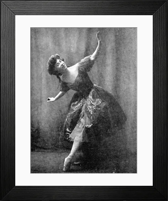 Framed Print : Mlle. Maria Baldina, of the Russian Imperial Ballet, who is appearing at the London Coliseum, 1909. Creator: Bert Framed Print : Mlle. Maria Baldina, of the Russian Imperial Ballet, who is appearing at the London Coliseum, 1909. Creator: Bert