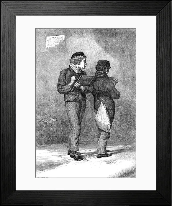 Framed Print : Subtraction, by J. Mahoney, 1870. Creator: Josiah Wood Whymper Framed Print : Subtraction, by J. Mahoney, 1870. Creator: Josiah Wood Whymper