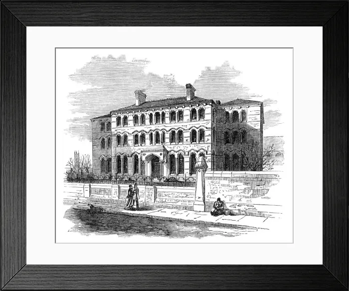 Framed Print : Female Training College, Cheltenham, 1870. Creator: Unknown Framed Print : Female Training College, Cheltenham, 1870. Creator: Unknown