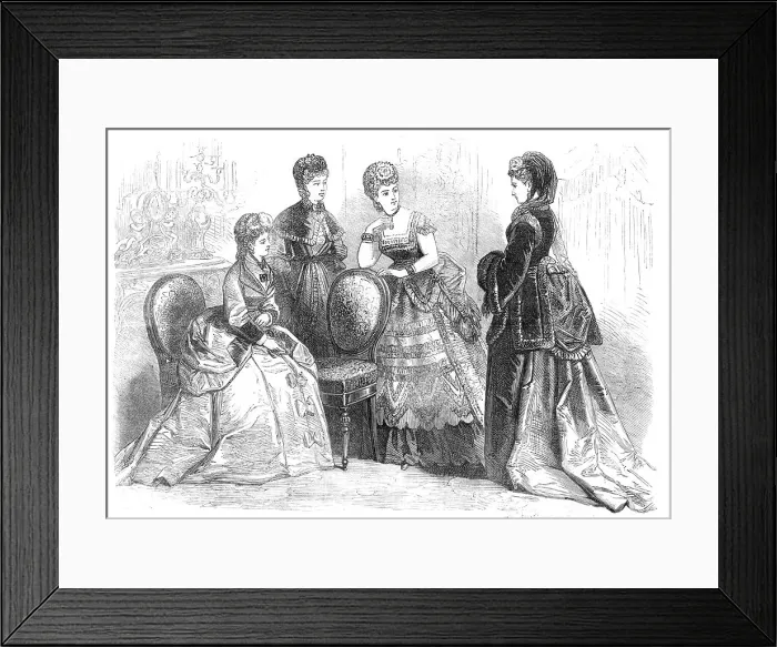 Framed Print : Paris fashions for the New Year, 1870. Creator: Unknown Framed Print : Paris fashions for the New Year, 1870. Creator: Unknown