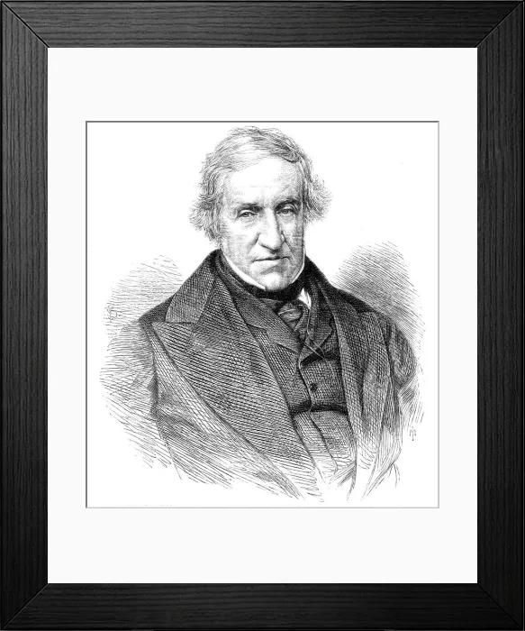 Framed Print : The late Lord Broughton, 1869. Creator: Unknown Framed Print : The late Lord Broughton, 1869. Creator: Unknown