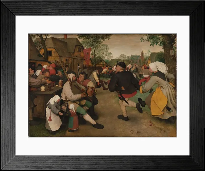 Framed Print : The Peasant Dance, c1568. Creator: Bruegel (Brueghel); Pieter; the Elder (ca 1525-1569) Framed Print : The Peasant Dance, c1568. Creator: Bruegel (Brueghel); Pieter; the Elder (ca 1525-1569)