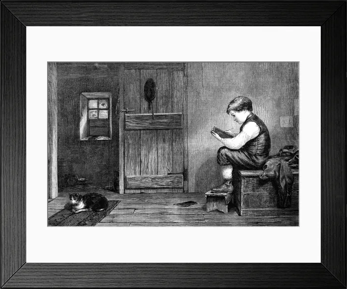 Framed Print : Drawing from Life, by J. Henderson, 1870. Creator: William Hollidge Framed Print : Drawing from Life, by J. Henderson, 1870. Creator: William Hollidge