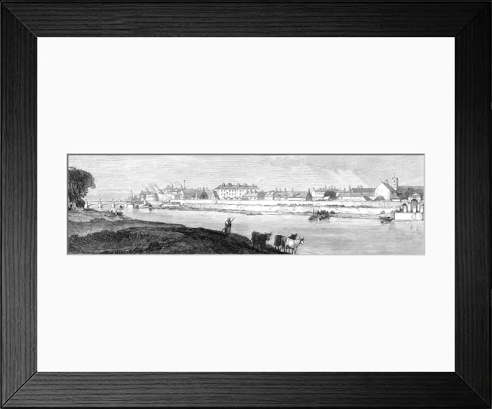 Framed Print : Sketches from Ireland: barracks and ancient castle of Athlone, 1870. Creator: Unknown Framed Print : Sketches from Ireland: barracks and ancient castle of Athlone, 1870. Creator: Unknown