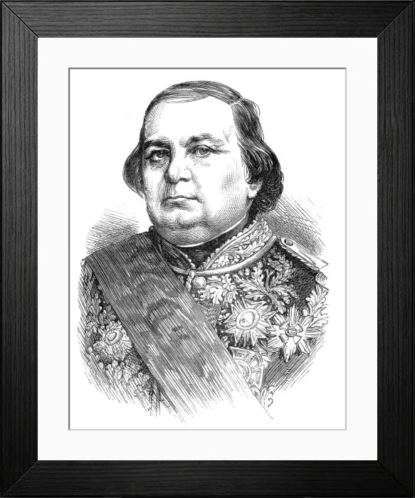 Framed Print : The new French ministry: Admiral Rigault de Genouilly (Marine), 1870. Creator: Unknown Framed Print : The new French ministry: Admiral Rigault de Genouilly (Marine), 1870. Creator: Unknown