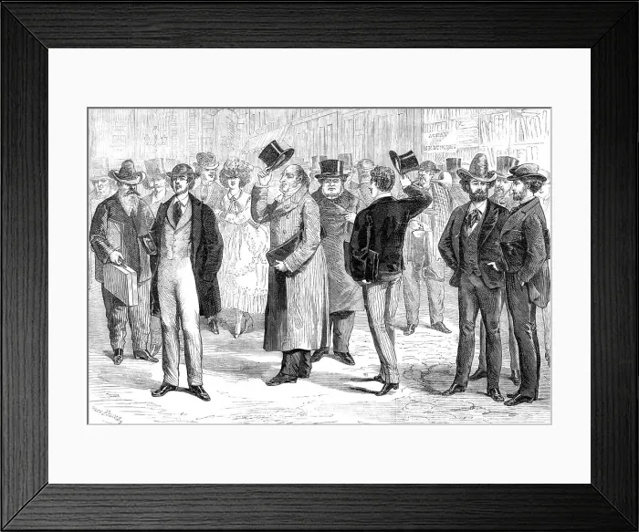 Framed Print : Modern aspects of Paris: the Quartier Latin, 1870. Creator: Unknown Framed Print : Modern aspects of Paris: the Quartier Latin, 1870. Creator: Unknown
