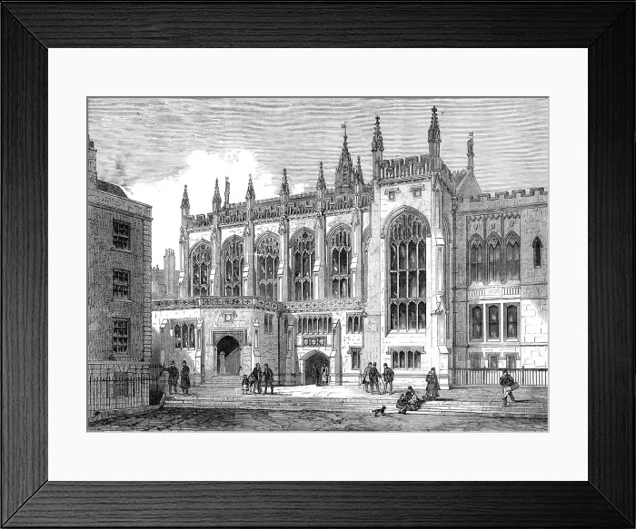 Framed Print : The New Hall of the Inner Temple, 1870. Creator: Unknown Framed Print : The New Hall of the Inner Temple, 1870. Creator: Unknown