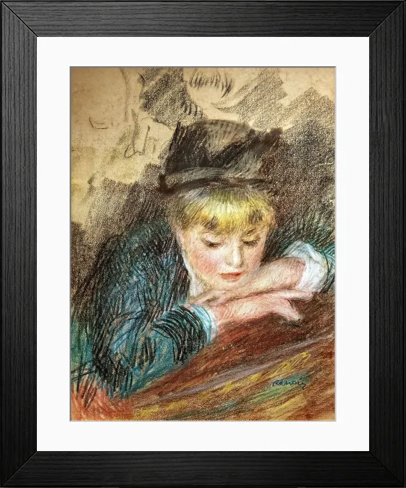 Framed Print : Portrait of a girl. Creator: Renoir; Pierre Auguste (1841-1919) Framed Print : Portrait of a girl. Creator: Renoir; Pierre Auguste (1841-1919)
