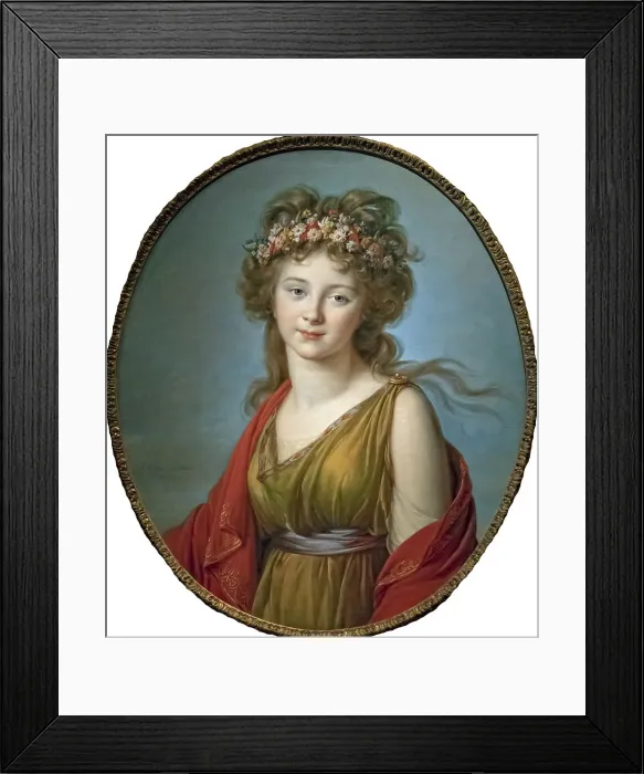 Framed Print : Portrait of Countess Anna Flora von Kageneck (1779-1857), 1792. Creator: Vigée Le Brun; Louise Élisabeth (1755-1842) Framed Print : Portrait of Countess Anna Flora von Kageneck (1779-1857), 1792. Creator: Vigée Le Brun; Louise Élisabeth (1755-1842)