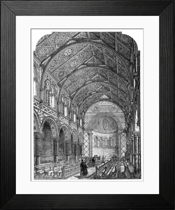 Framed Print : The Chapel of King's College, Strand, 1869. Creator: Unknown Framed Print : The Chapel of King's College, Strand, 1869. Creator: Unknown