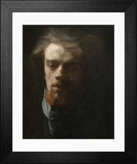 Framed Print : Self-portrait, 1860. Creator: Fantin-Latour; Henri (1836-1904) Framed Print : Self-portrait, 1860. Creator: Fantin-Latour; Henri (1836-1904)