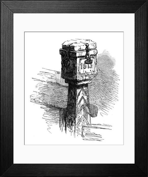 Framed Print : Alms-box, Skipwith, 1870. Creator: Unknown Framed Print : Alms-box, Skipwith, 1870. Creator: Unknown