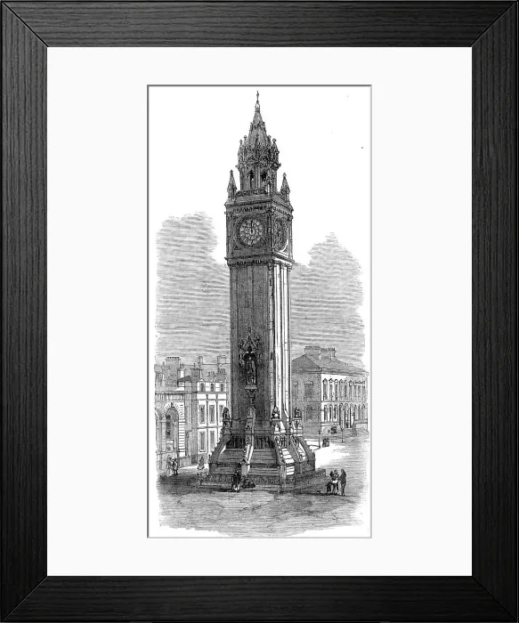Framed Print : The Albert Memorial Tower, Belfast, 1870. Creator: Unknown Framed Print : The Albert Memorial Tower, Belfast, 1870. Creator: Unknown