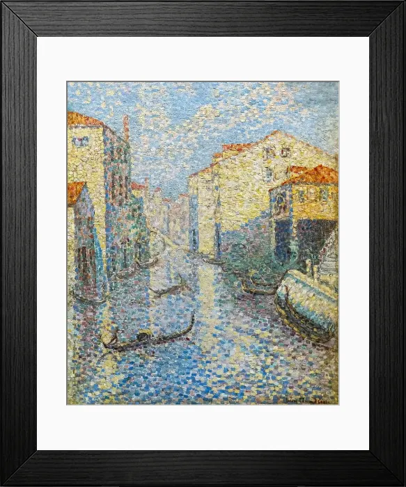 Framed Print : Un canal à Venise, 1899. Creator: Cross; Henri Edmond (1856-1910) Framed Print : Un canal à Venise, 1899. Creator: Cross; Henri Edmond (1856-1910)