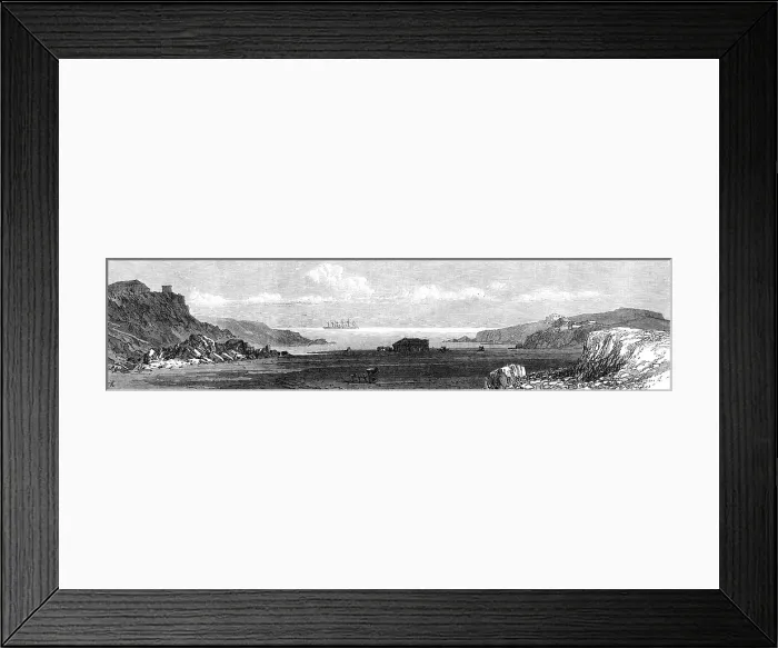 Framed Print : Telegraph Bay, Aden, with the Great Eastern, 1870. Creator: Unknown Framed Print : Telegraph Bay, Aden, with the Great Eastern, 1870. Creator: Unknown