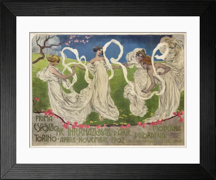 Framed Print : Prima Esposizione Internazionale d'Arte Decorativa Moderna, 1902. Creator: Bistolfi; Leonardo (1859-1933) Framed Print : Prima Esposizione Internazionale d'Arte Decorativa Moderna, 1902. Creator: Bistolfi; Leonardo (1859-1933)
