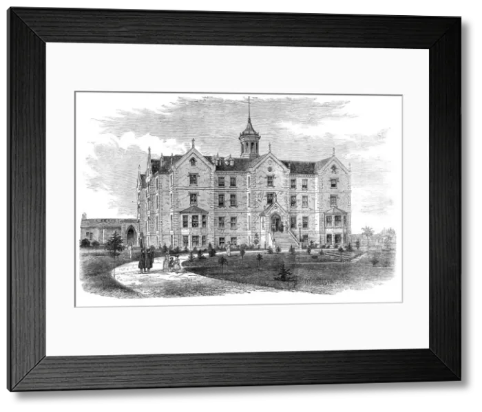 Framed Print : The Hellmuth College at London, Ontario, Canada West, 1870. Creator: Unknown Framed Print : The Hellmuth College at London, Ontario, Canada West, 1870. Creator: Unknown