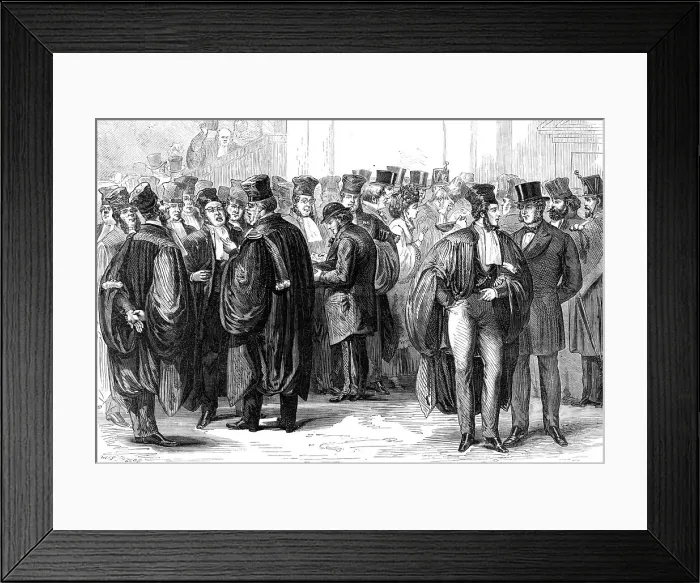 Framed Print : Modern aspects of Paris: the Palais de Justice, 1870. Creator: Unknown Framed Print : Modern aspects of Paris: the Palais de Justice, 1870. Creator: Unknown