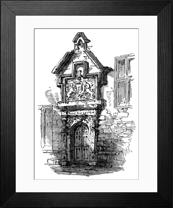 Framed Print : Doorway, York, 1870. Creator: Unknown Framed Print : Doorway, York, 1870. Creator: Unknown