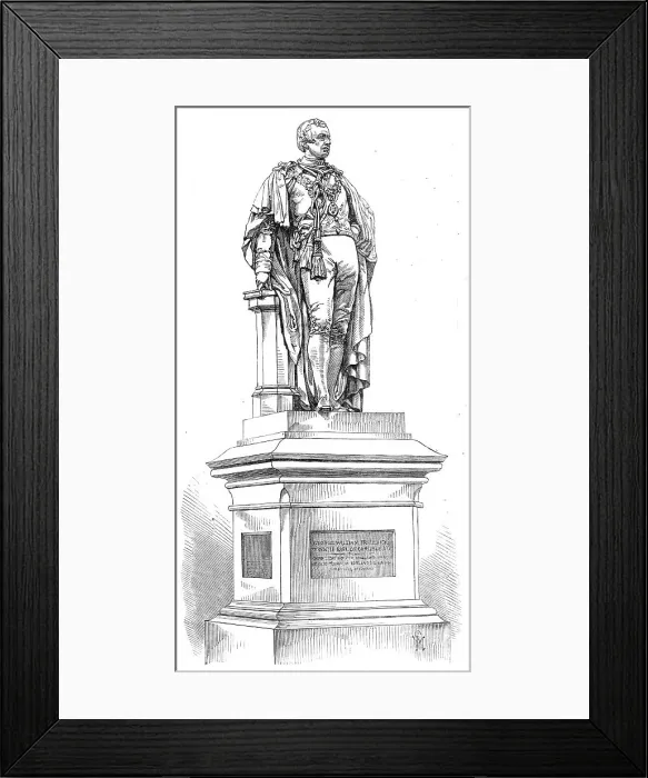 Framed Print : Statue of the late Earl of Carlisle, in the People's Garden, Phoenix Park, Dublin, 1870. Creator: Unknown Framed Print : Statue of the late Earl of Carlisle, in the People's Garden, Phoenix Park, Dublin, 1870. Creator: Unknown