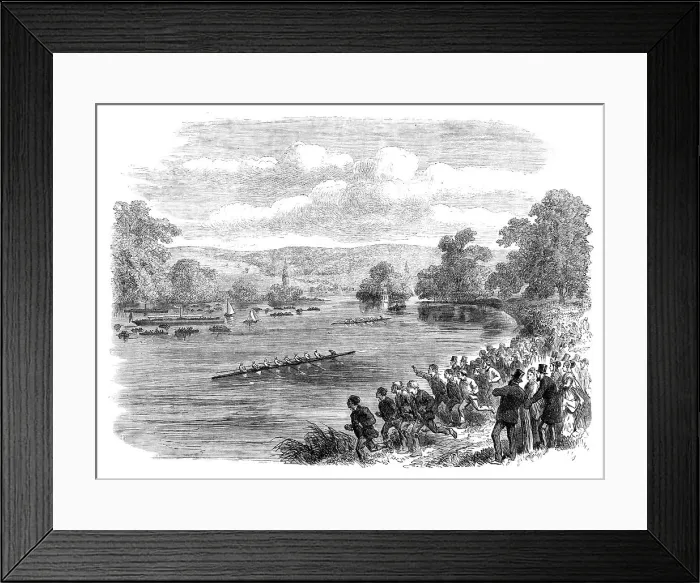 Framed Print : The Regatta at Henley-on-Thames, 1869. Creator: Unknown Framed Print : The Regatta at Henley-on-Thames, 1869. Creator: Unknown