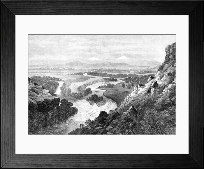 Framed Print : Junction of the three tributaries of the Missouri, 1870. Creator: Unknown Framed Print : Junction of the three tributaries of the Missouri, 1870. Creator: Unknown