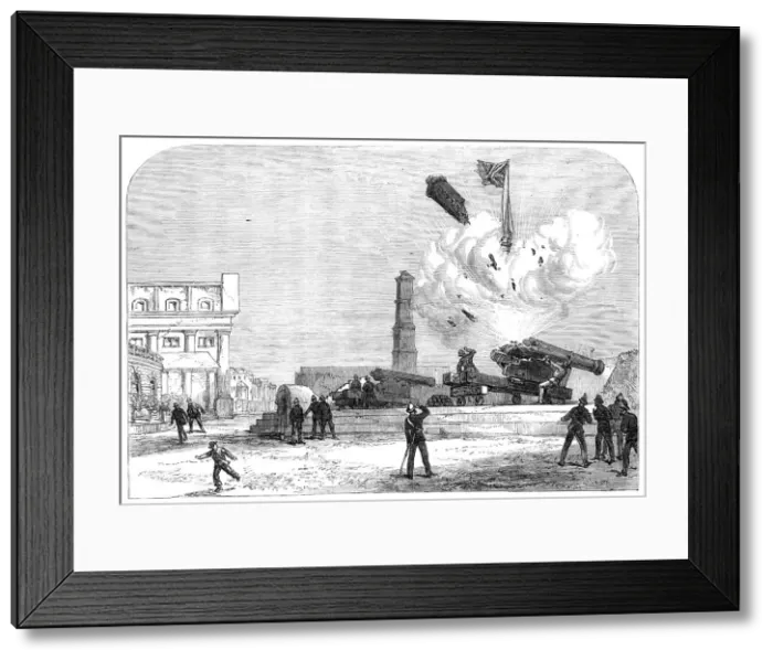 Framed Print : Fatal accident at Fort St. George, Madras, 1870. Creator: Unknown Framed Print : Fatal accident at Fort St. George, Madras, 1870. Creator: Unknown