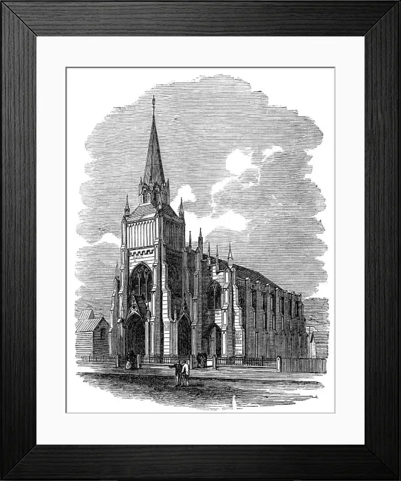 Framed Print : Wesleyan Church, Wellington, New Zealand, 1870. Creator: Unknown Framed Print : Wesleyan Church, Wellington, New Zealand, 1870. Creator: Unknown
