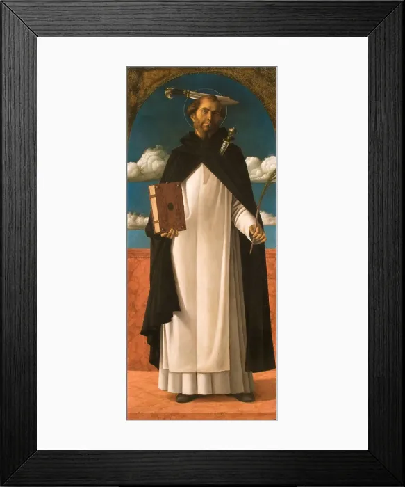 Framed Print : Saint Peter Martyr, c1485-1490. Creator: Bellini; Giovanni (1430-1516) Framed Print : Saint Peter Martyr, c1485-1490. Creator: Bellini; Giovanni (1430-1516)
