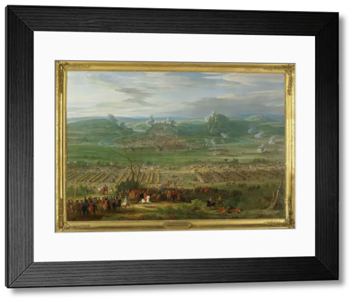 Framed Print : The Siege of Besancon by the Army of Louis XIV in 1674, c1680. Creator: Meulen; Adam Frans; van der (1632-1690) Framed Print : The Siege of Besancon by the Army of Louis XIV in 1674, c1680. Creator: Meulen; Adam Frans; van der (1632-1690)