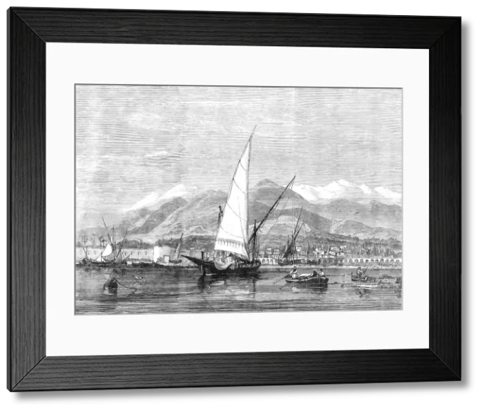 Framed Print : View of Santa Maura, destroyed by an earthquake, 1870. Creator: Unknown Framed Print : View of Santa Maura, destroyed by an earthquake, 1870. Creator: Unknown