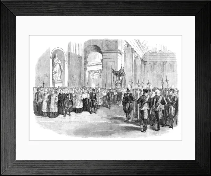 Framed Print : Candlemas at St. Peter's, Rome, 1870. Creator: Unknown Framed Print : Candlemas at St. Peter's, Rome, 1870. Creator: Unknown